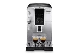 Delonghi Dinamica ECAM35025SB Automatic Coffee & Espresso Machine With Iced Coffee + Adjustable Milk Frother – Silver