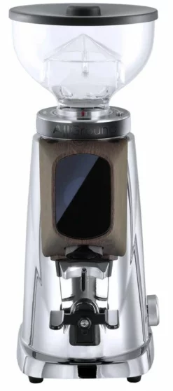 Fiorenzato F4 All Ground Burr Grinder (Chrome And Oak)