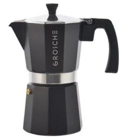 Accessories GROSCHE Milano Stovetop Espresso Coffee Maker Black 9 Cup Size
